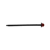 #12 X 412 inch InsulDrill Metal Roofing Screw Rustic Red Pkg 250