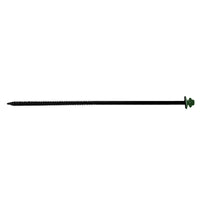#12 X 8 inch InsulDrill Metal Roofing Screw Forest Green Pkg 250 image 1 of 2