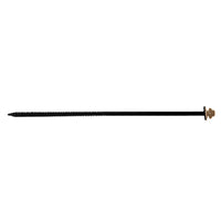 #12 X 8 inch InsulDrill Metal Roofing Screw Tan Pkg 250 image 1 of 2