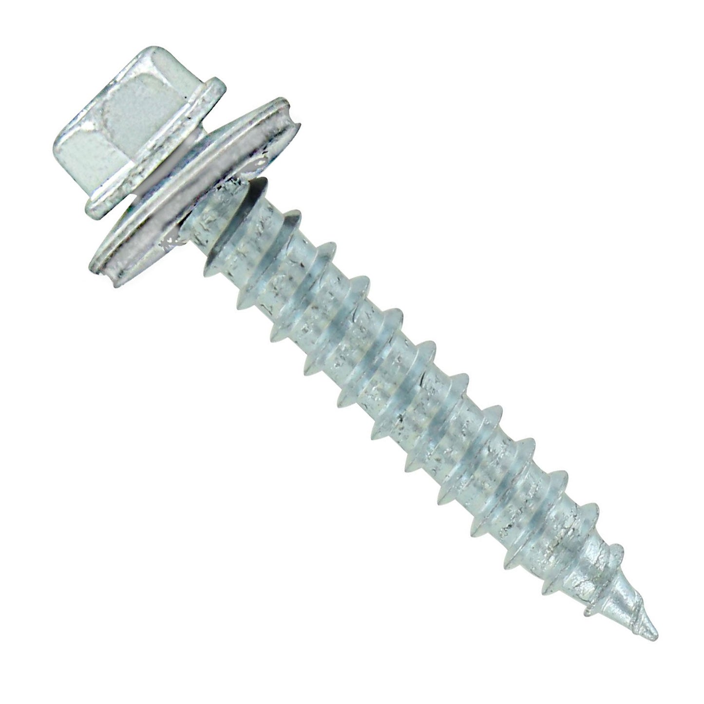 #14 x 112 inch #14 Type 17 Woodbinder Metal Roofing Screw Bright White Pkg 250