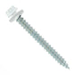 #14 x 212 inch #14 Type 17 Woodbinder Metal Roofing Screw Bright White Pkg 250