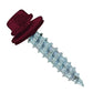 #14 x 114 inch #14 Type 17 Woodbinder Metal Roofing Screw Burgundy Pkg 250