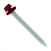 #14 x 212 inch #14 Type 17 Woodbinder Metal Roofing Screw Burgundy Pkg 250