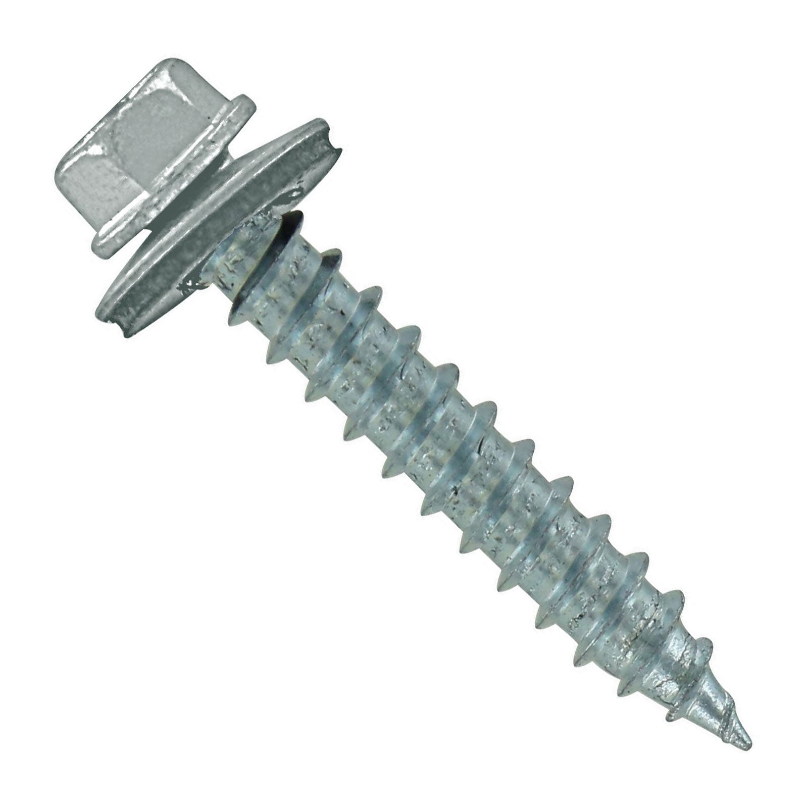 #14 x 112 inch #14 Type 17 Woodbinder Metal Roofing Screw Light Gray Pkg 250