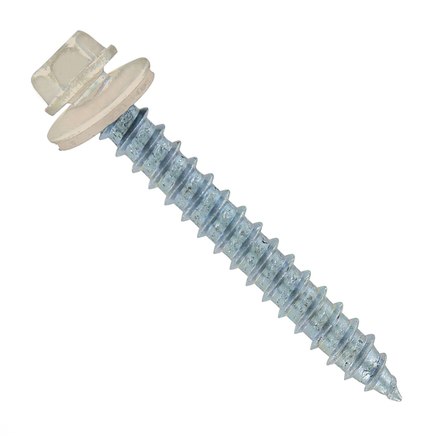 #14 x 2 inch #14 Type 17 Woodbinder Metal Roofing Screw Light Stone Pkg 250