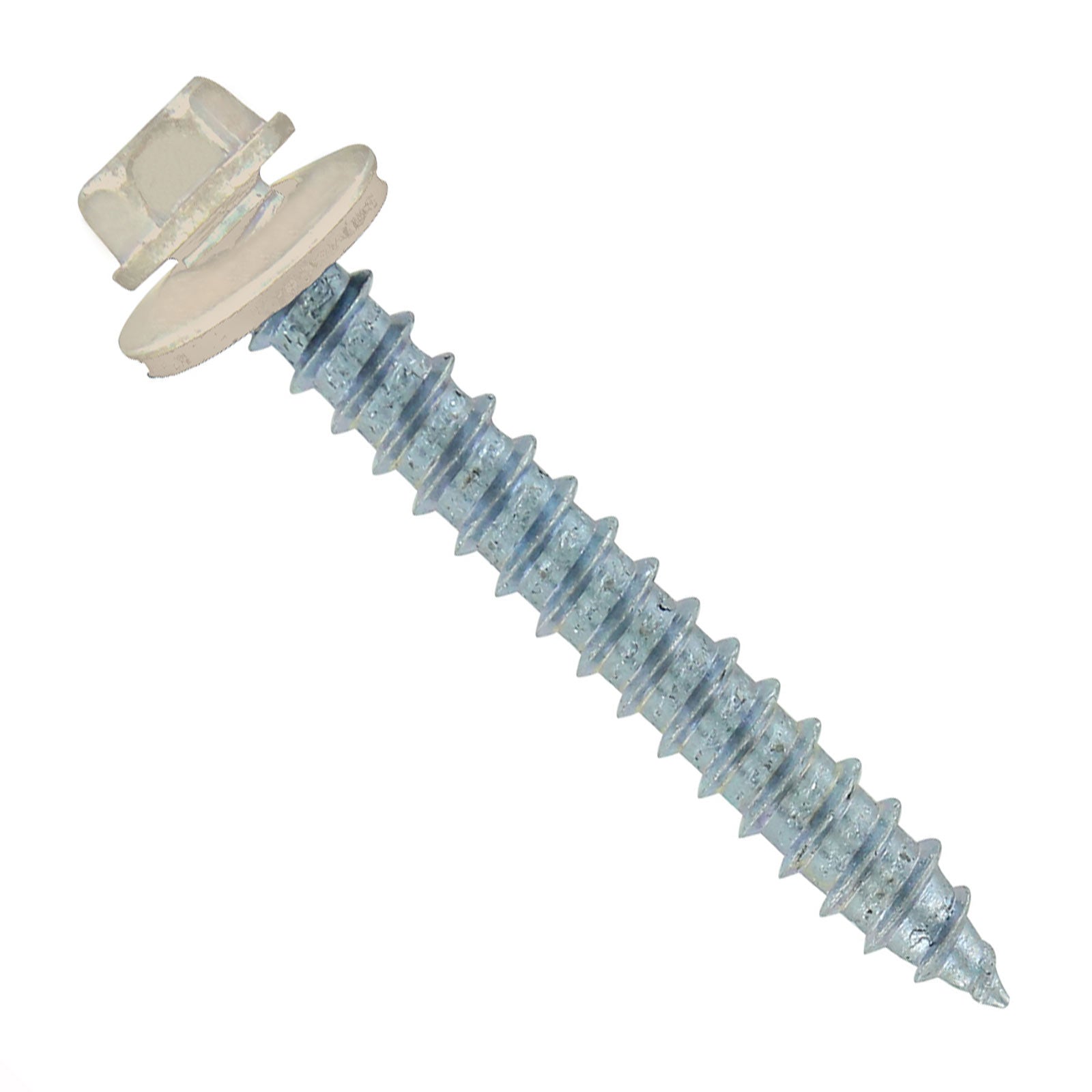#14 x 2 inch #14 Type 17 Woodbinder Metal Roofing Screw Light Stone Pkg 250