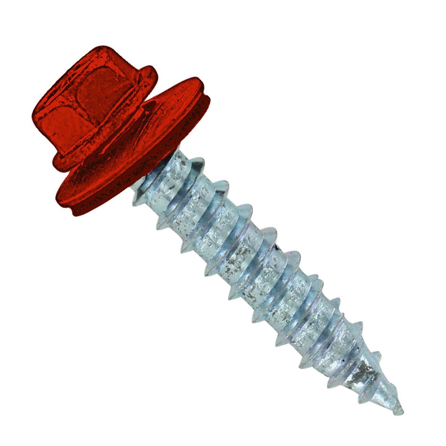 #14 x 114 inch #14 Type 17 Woodbinder Metal Roofing Screw Rustic Red Pkg 250