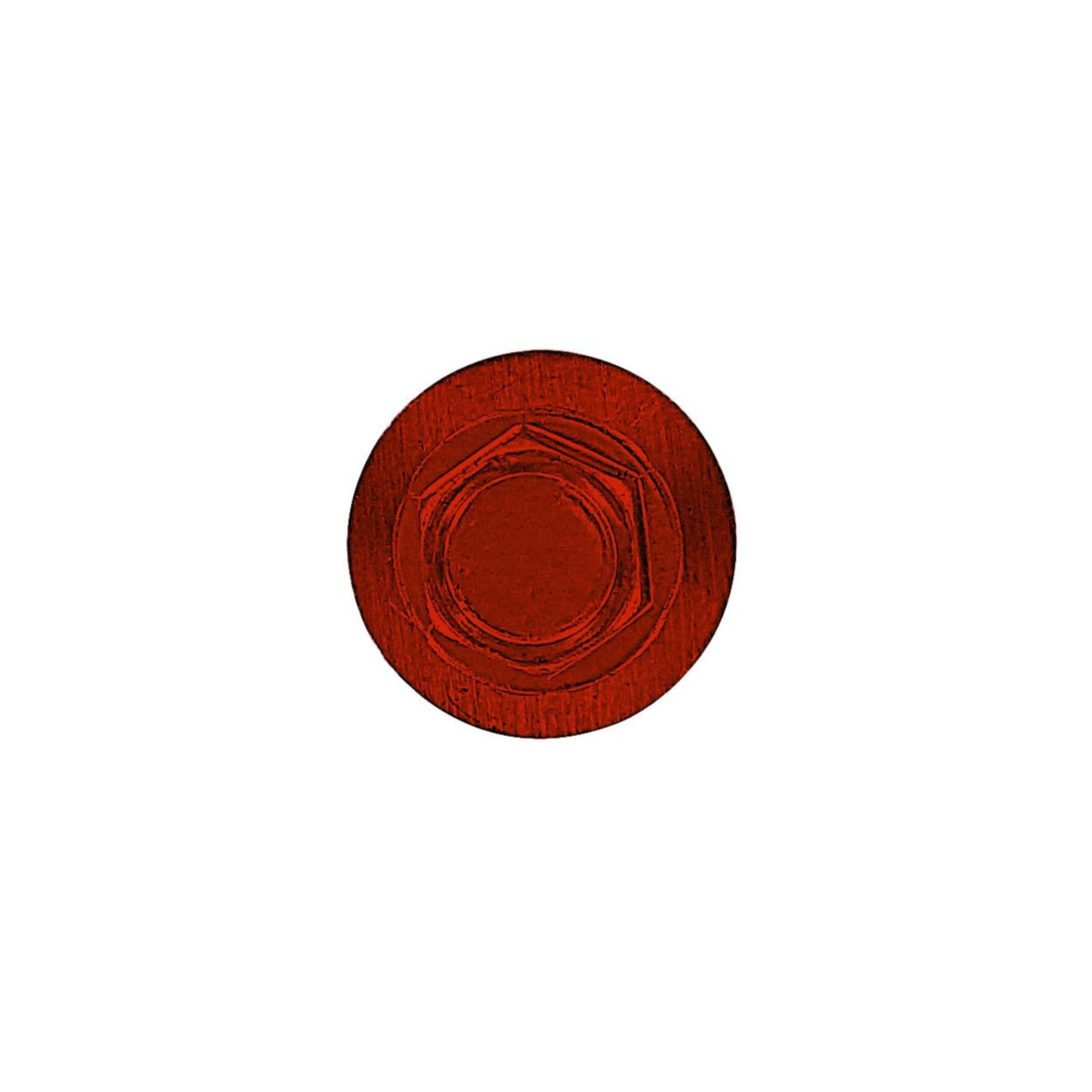 #14 x 1 inch #14 Type 17 Woodbinder Metal Roofing Screw Rustic Red Pkg 250 image 2 of 2
