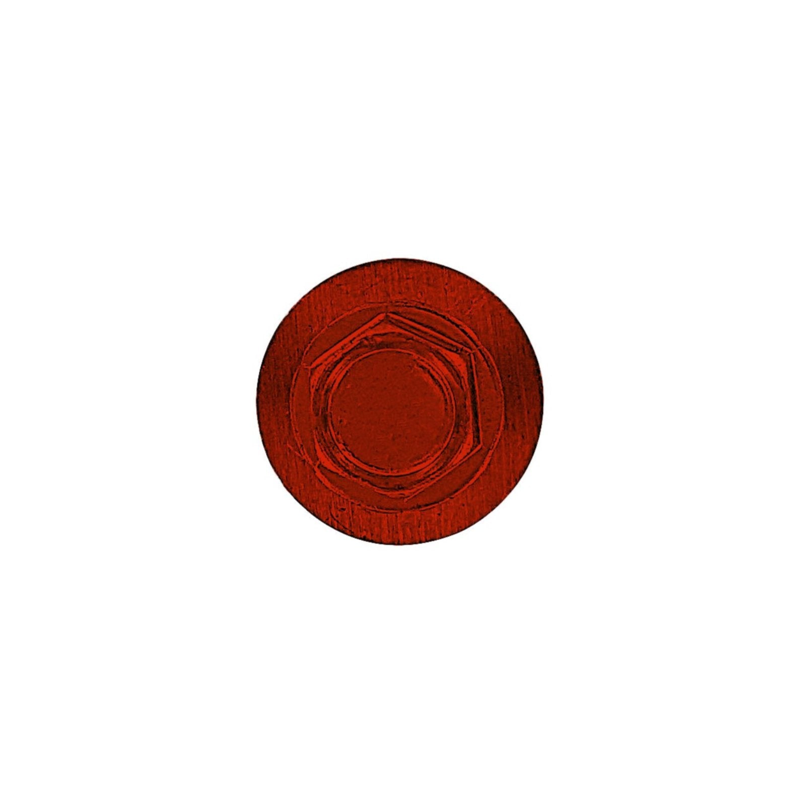 #14 x 1 inch #14 Type 17 Woodbinder Metal Roofing Screw Rustic Red Pkg 250 image 2 of 2