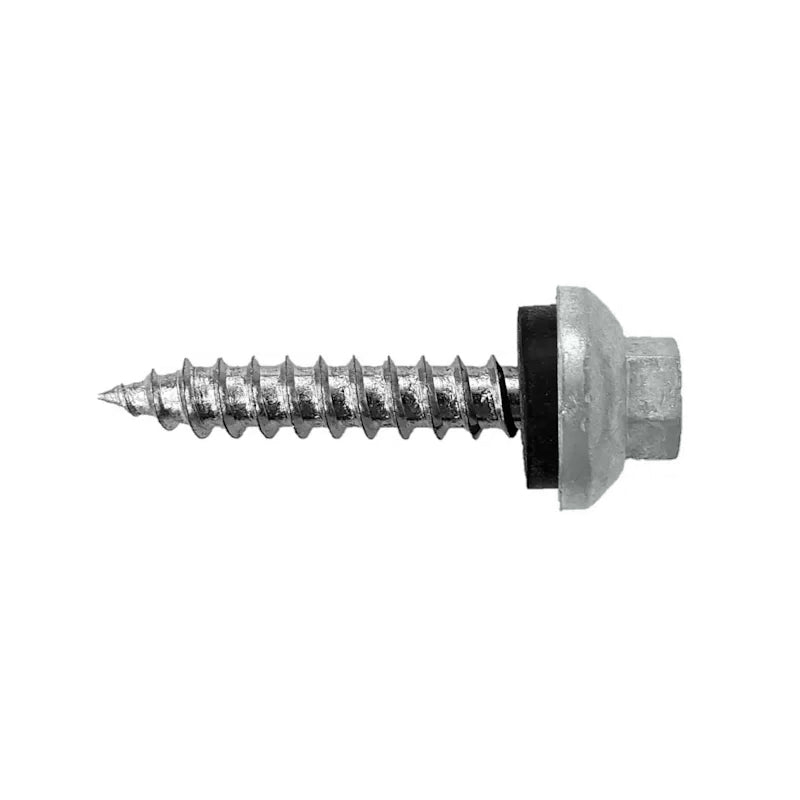 #14 X 112 inch ZXL Tapping Woodbinder Metal Roofing Screw Light Gray Pkg 250