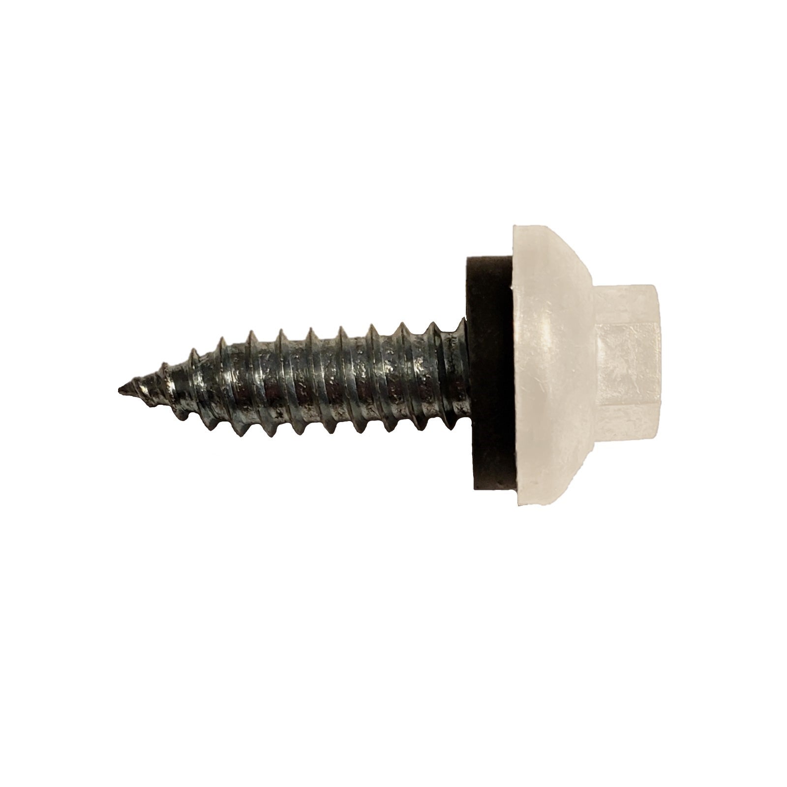 #14 x 1 inch ZXL Tapping Steelbinder Metal Roofing Screw Light Stone Pkg 250