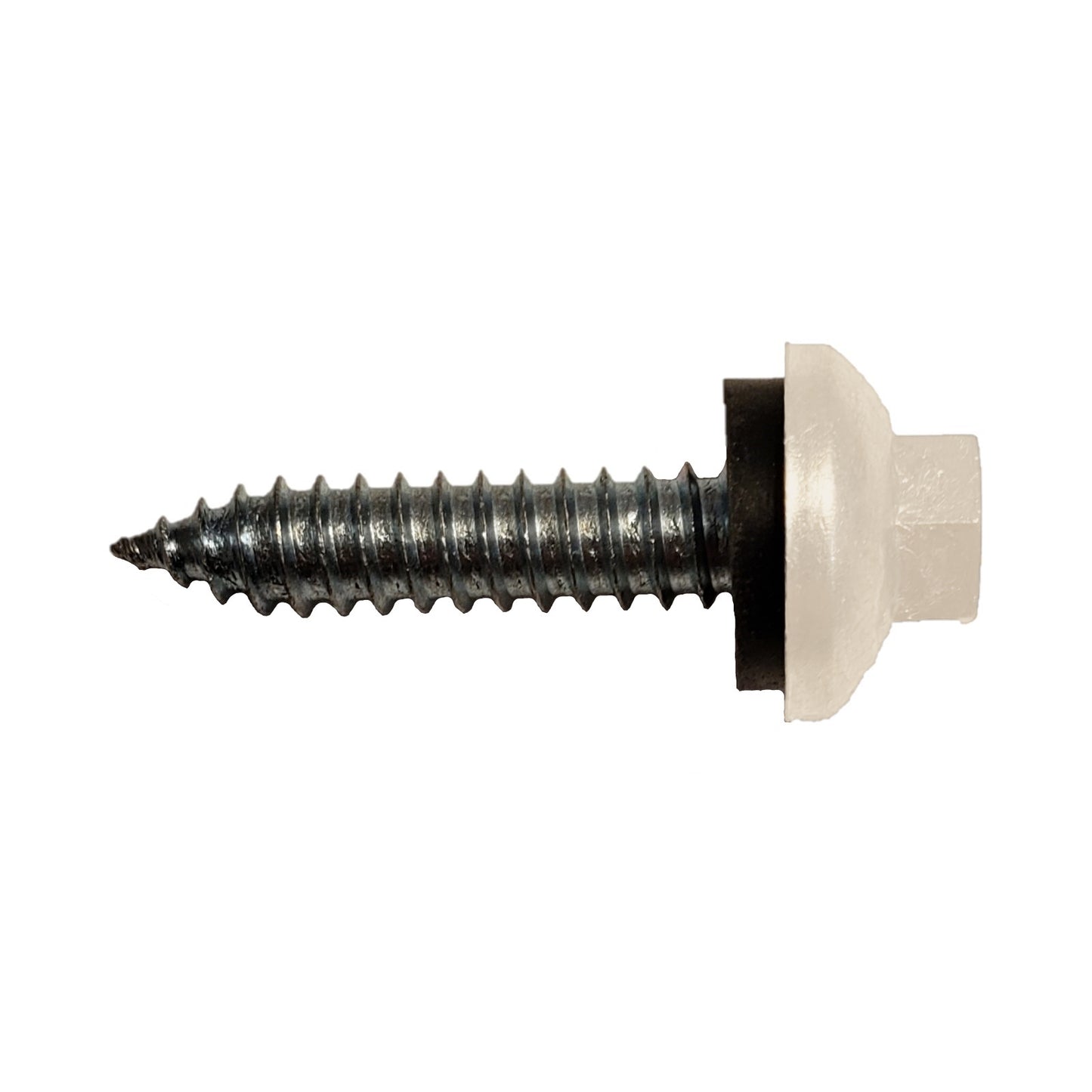 #14 x 114 inch ZXL Tapping Steelbinder Metal Roofing Screw Light Stone Pkg 250