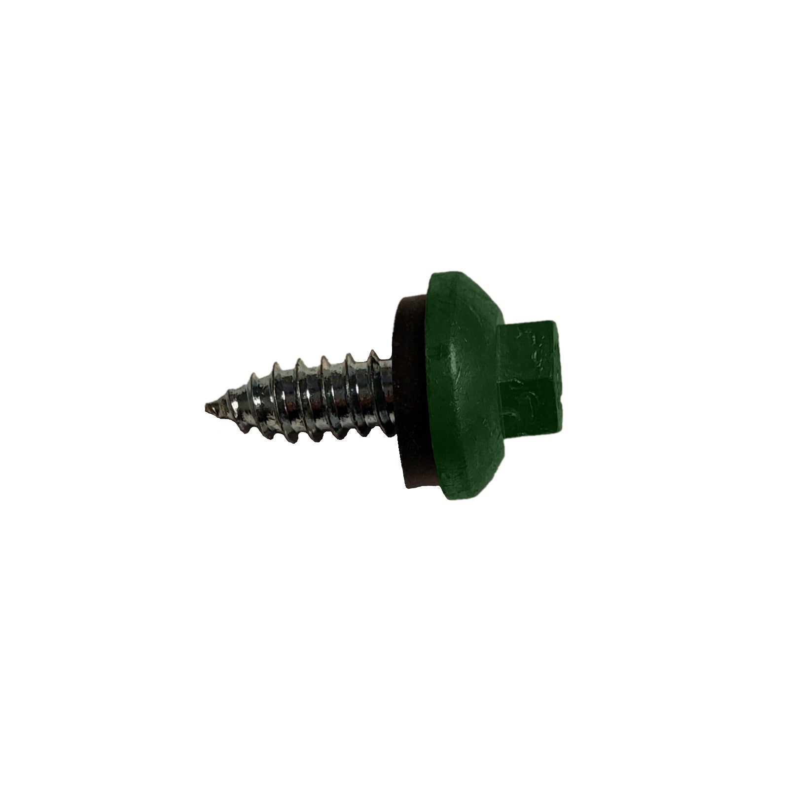 #14 x 34 inch ZXL Tapping Steelbinder Metal Roofing Screw Forest Green Pkg 250