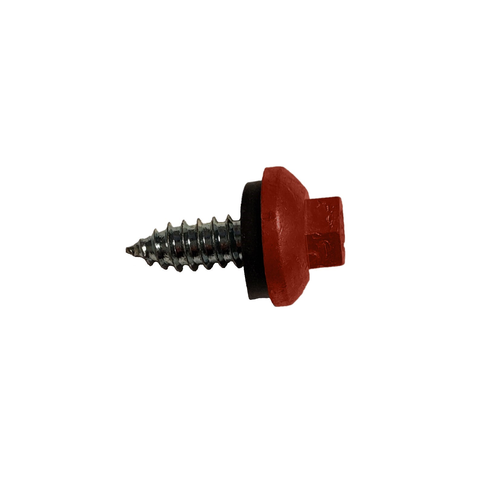 #14 x 34 inch ZXL Tapping Steelbinder Metal Roofing Screw Rustic Red Pkg 250
