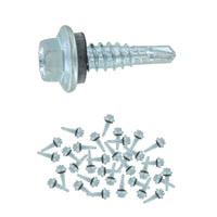 #14 X 78 inch Metal Roof Pipe Boot Screws Galvanized Pkg 50