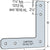 Simpson 1616HL 16 x 16 L Strap - Zinc Galvanized - G90