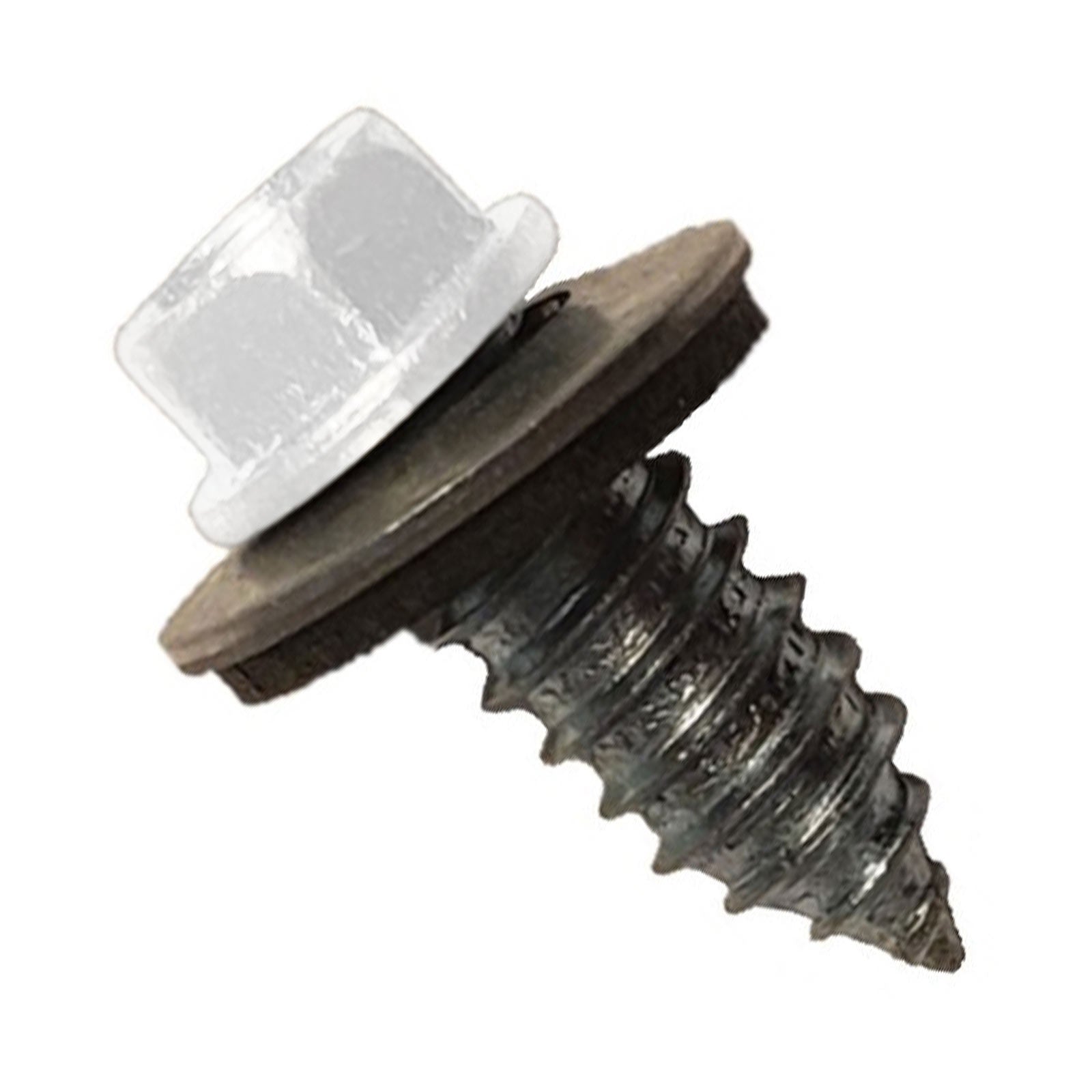 #17 x 34 inch Tapping Steelbinder Metal Roofing Screw Bright White Pkg 250