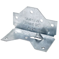 Simpson A34 1716 inch x 212 inch Framing Angle Anchor G90 Galvanized