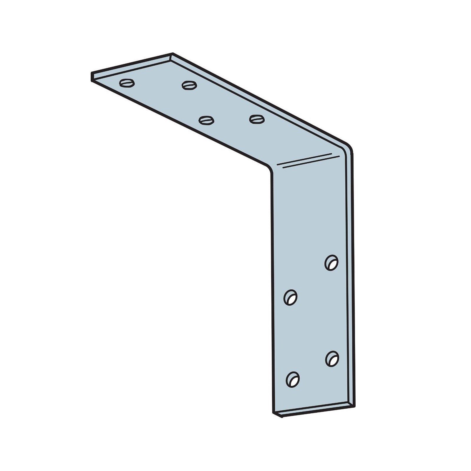 Simpson A44 4916 inch x 438 inch Angle G90 Galvanized