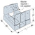 Simpson ABA44RZ Rough Cut 4x4 Adjustable Post Base Zmax Finish image image 4 of 4