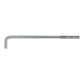 1" x 24" L-Bolt Plain Steel Concrete Anchor Bolts