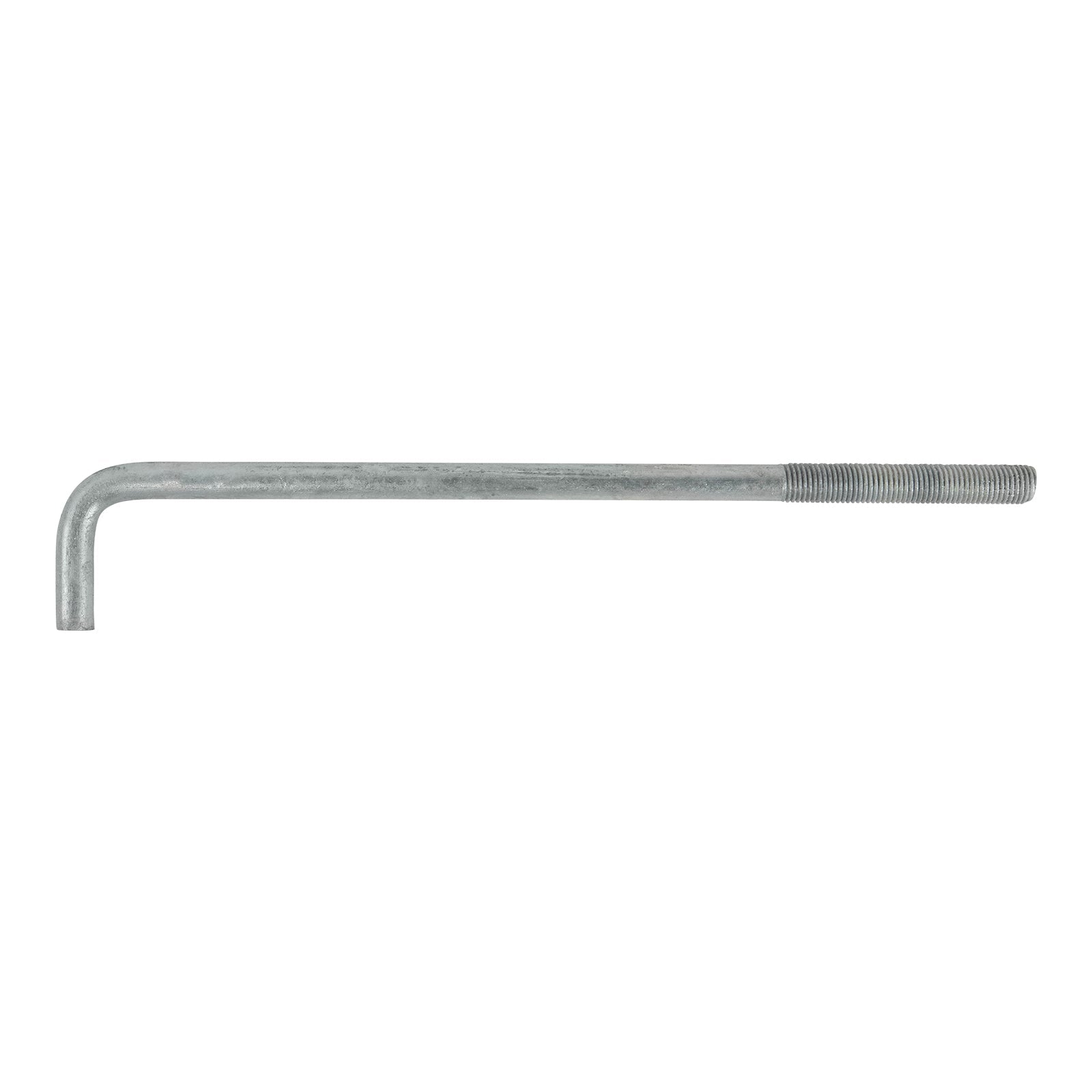 1" x 24" L-Bolt Plain Steel Concrete Anchor Bolts