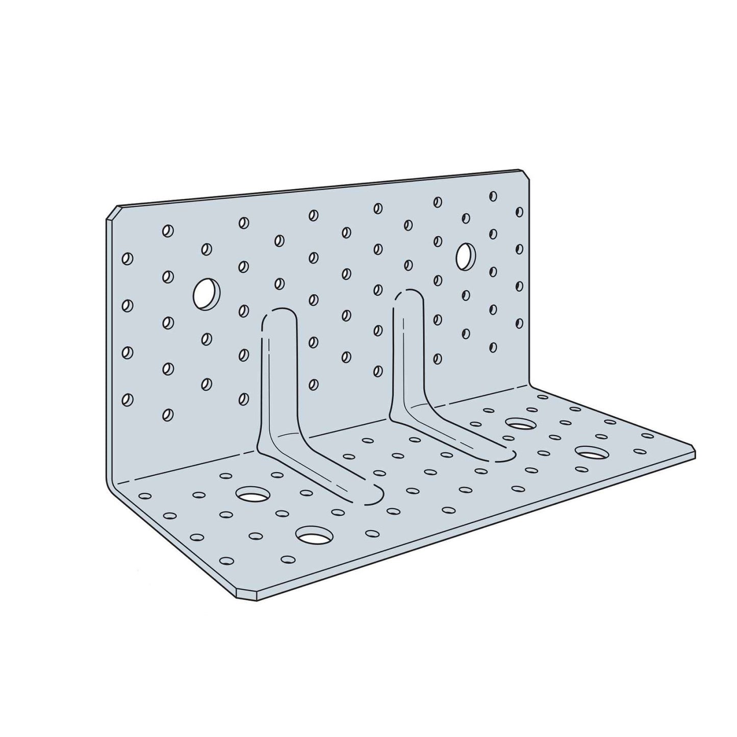 Simpson ABR255 Cross-Laminated Timber Angle Bracket - G90 Galvanized