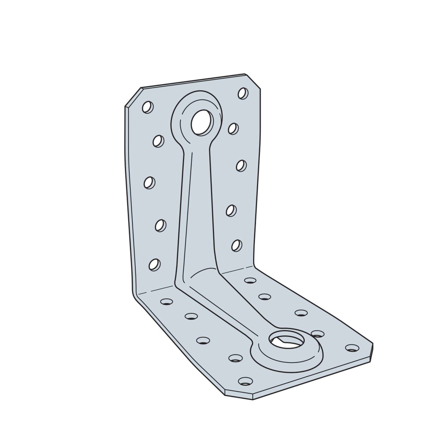 Simpson ABR9020 Cross-Laminated Timber Angle Bracket - G90 Galvanized