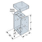 Simpson ABU44SS 4x4 Stainless Steel Adjustable Post Base image 2 of 2