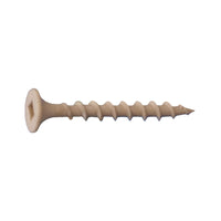 #6 x 1-1/4" #2 Square Bugle Head Deck Screw - Tan, Pkg 8000