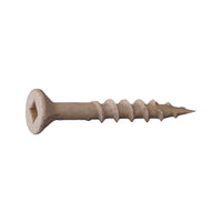 #8 x 1-5/8" #2 Square Flat Head Deck Screw - Tan, Pkg 5000