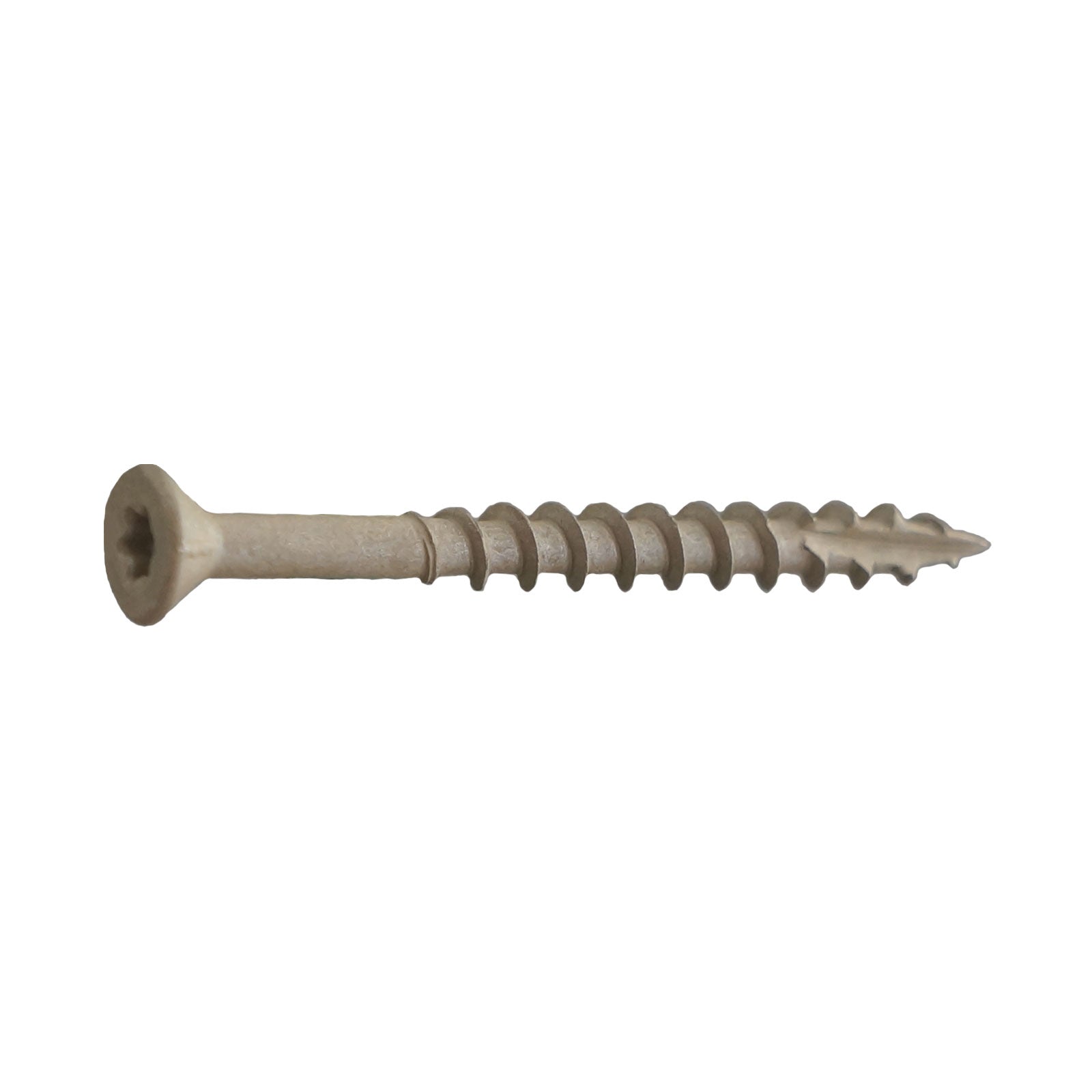 #10 x 3-1/2" T25 Flat Head Deck Screw - Tan, Pkg 1000