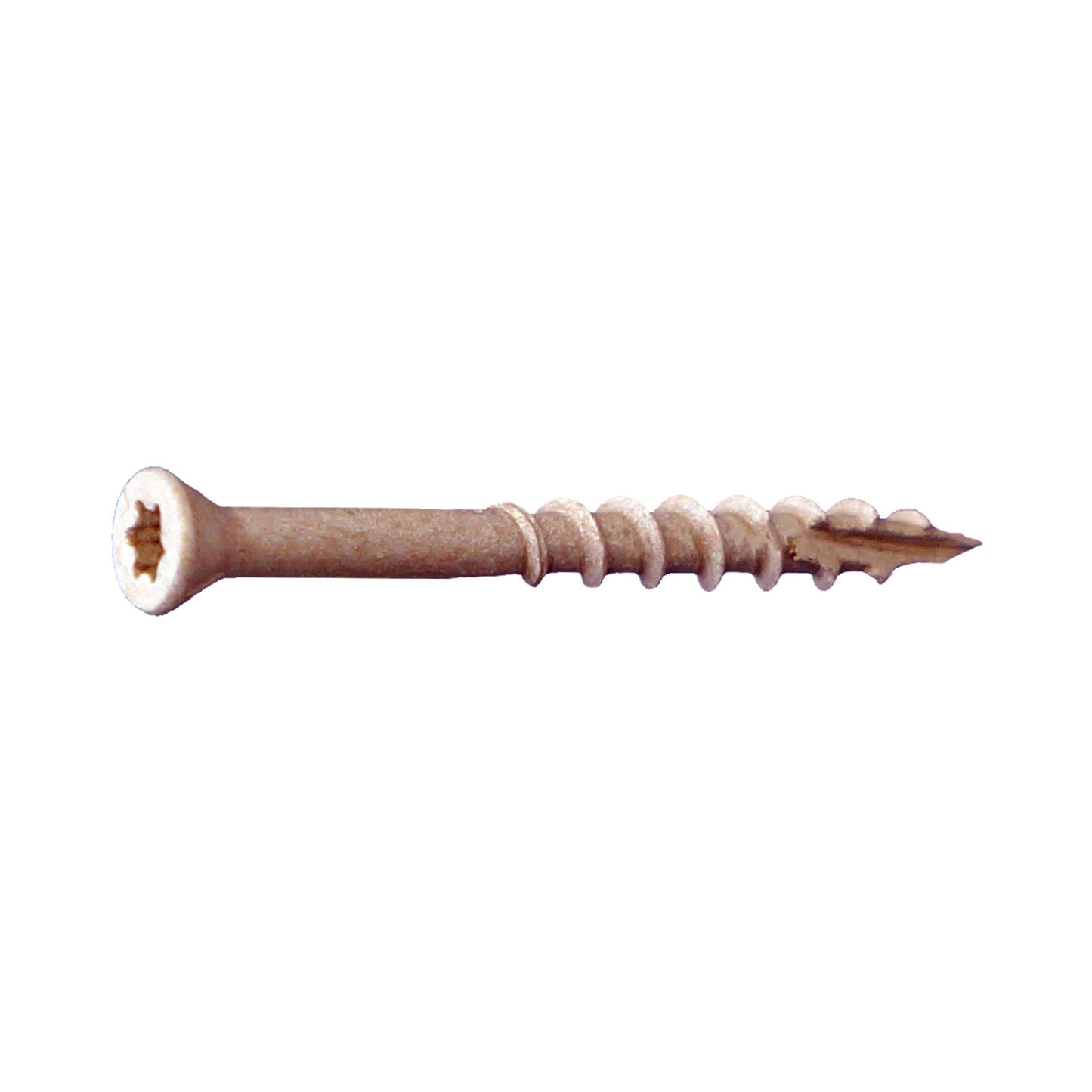 #7 x 1-5/8" T15 Trim Head Deck Screw - Tan, Pkg 5000