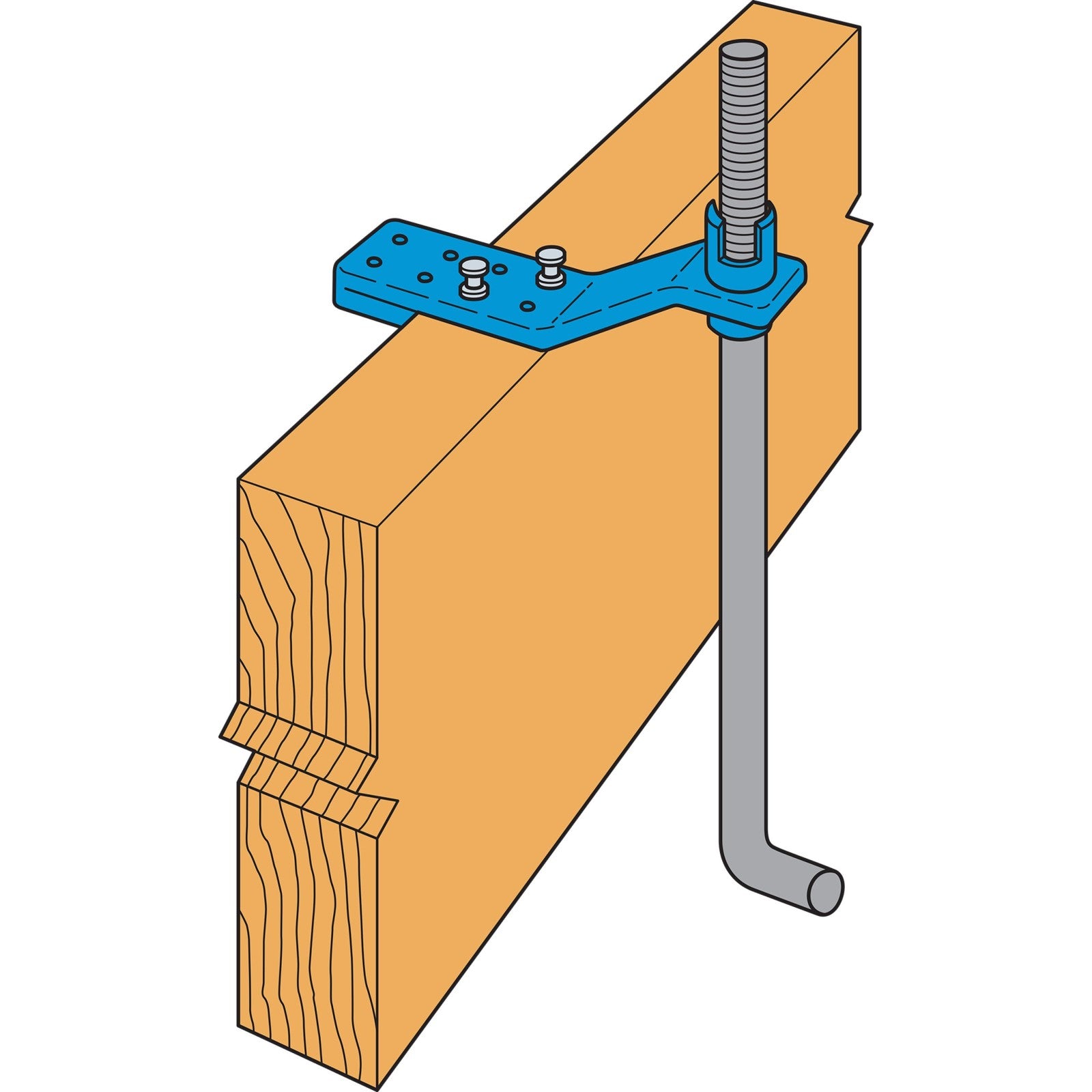 Simpson AM 1 inch AnchorMate Bolt Holder Nylon Pkg 100 image 2 of 2