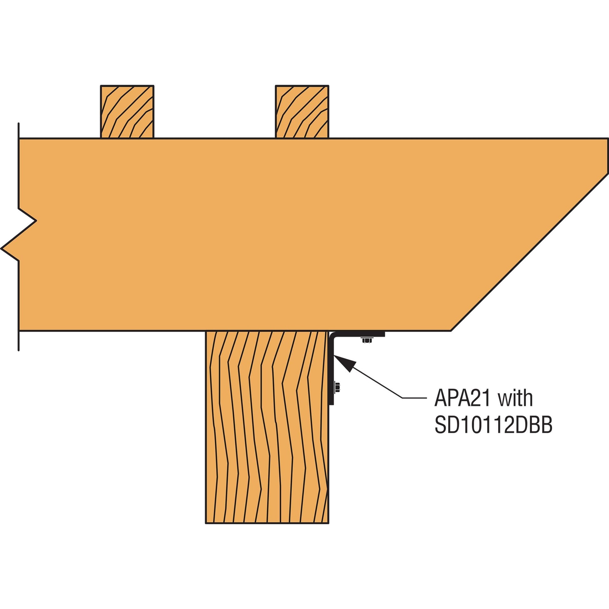 Simpson Black APA21 Outdoor Accents With Required Hardware