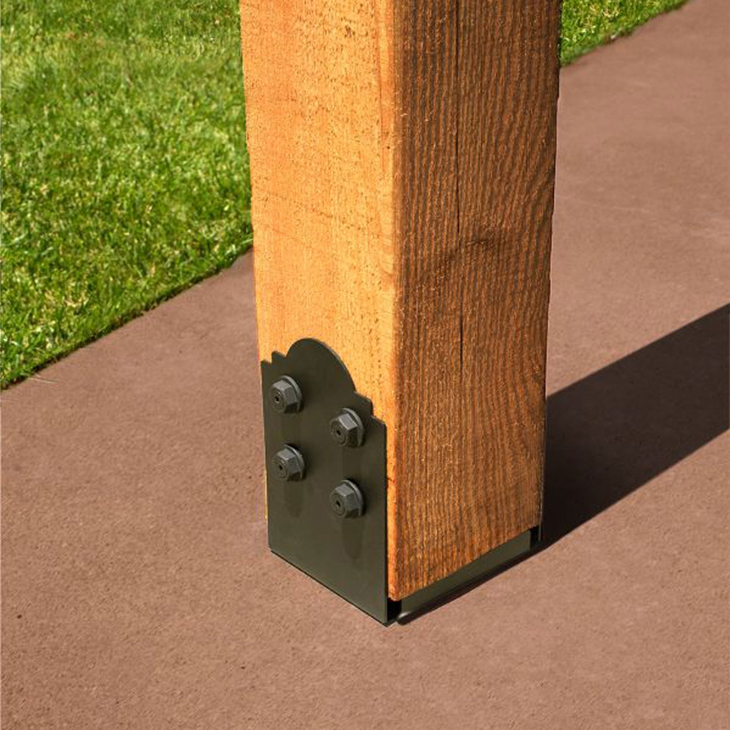 Simpson APB1010R Ornamental Rough Cut 10x10 Post Base Black Powder Coat image 2 of 2
