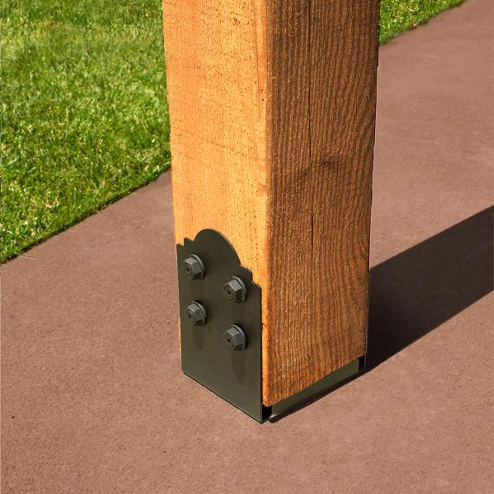 Simpson APB1010R Ornamental Rough Cut 10x10 Post Base Black Powder Coat image 2 of 2