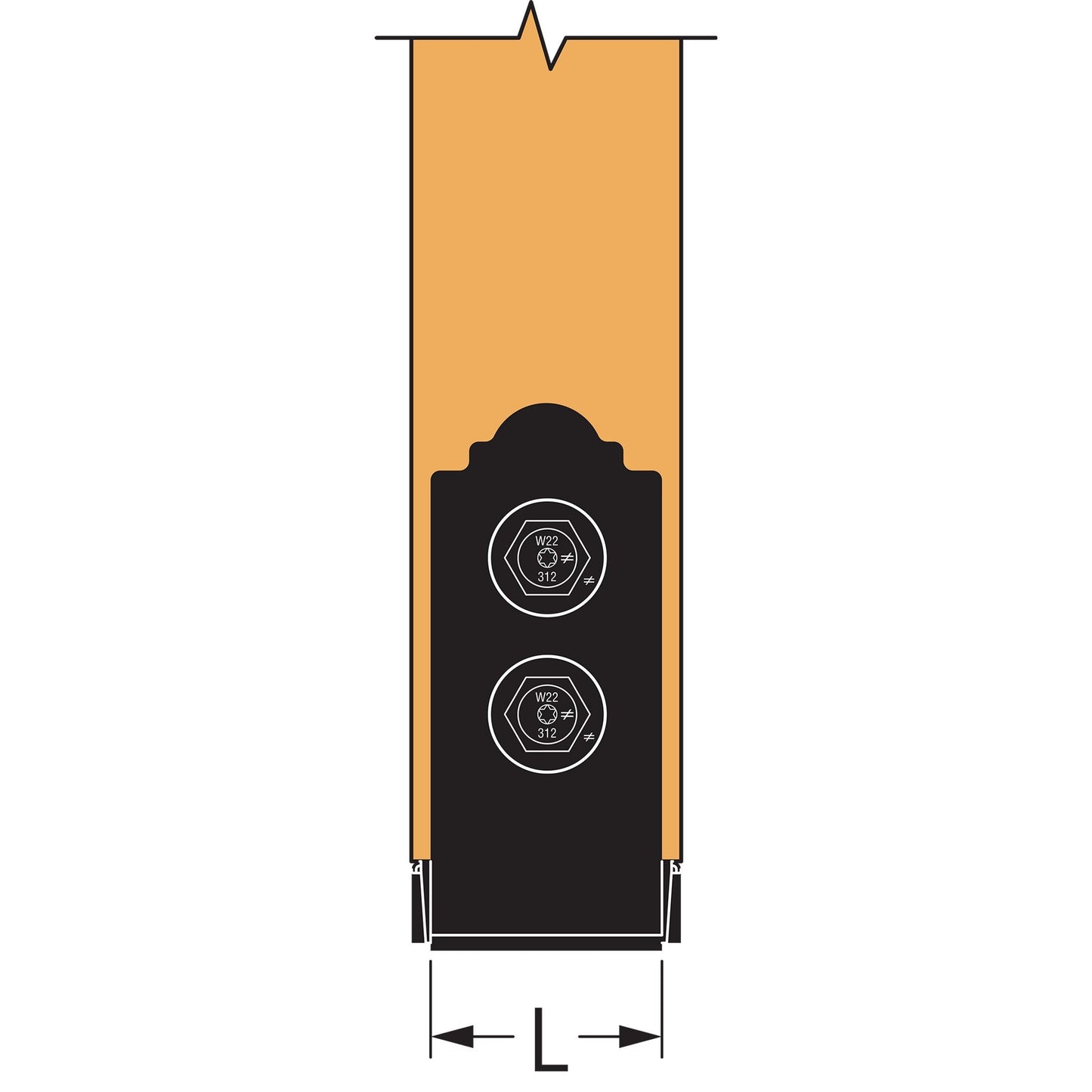 Simpson Black APB44 Outdoor Accents With Required Hardware