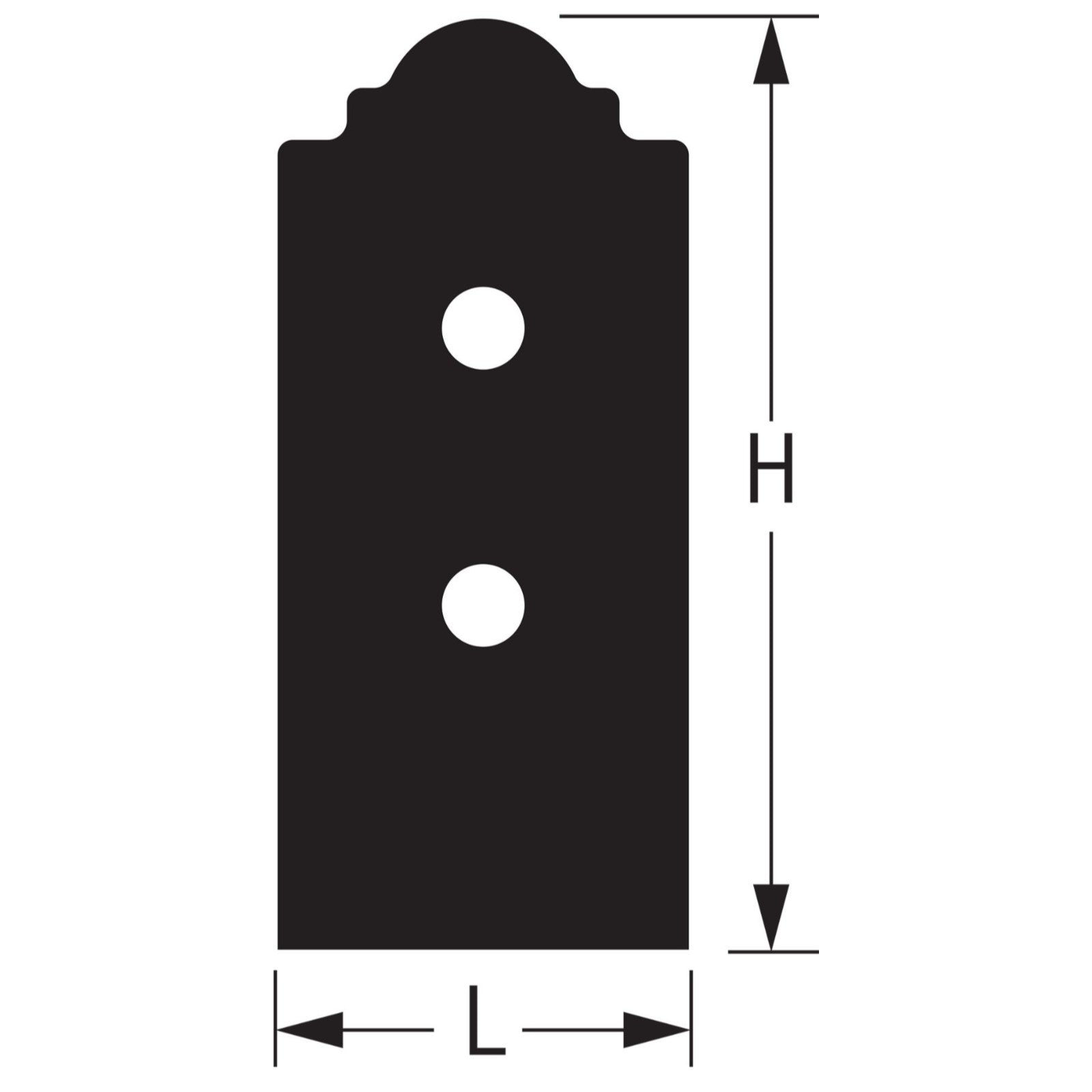 Simpson Black APB44DSP Outdoor Accents With Required Hardware