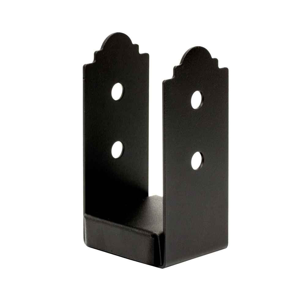 Simpson APB44R Ornamental Rough Cut Post Base Black Powder Coat