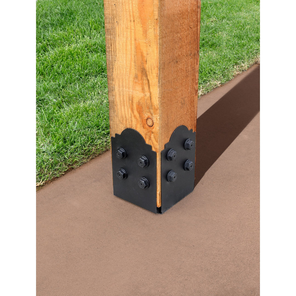 Simpson Decorative Simpson APB88DSP 8x8 Decorative Post Base Side Plate - With Required F ...