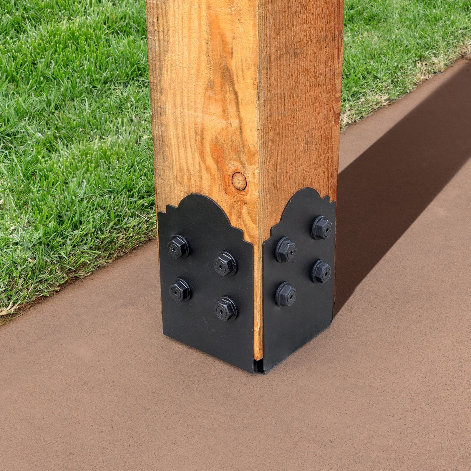 Simpson APB88DSP 8x8 Decorative Post Base Side Plate Black Powder Coat image 2 of 3