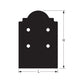 Simpson APB88DSP 8x8 Decorative Post Base Side Plate Black Powder Coat image image 3 of 3