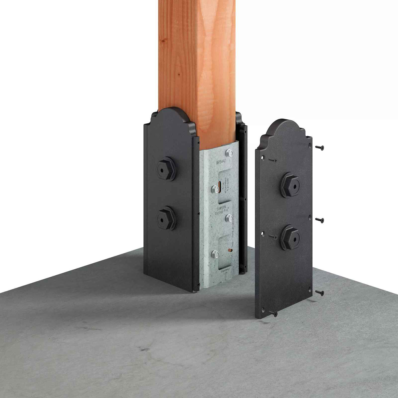 Simpson APBDW44 Composite 4x4 Decorative Post Base Cover - Screws Incl –  Fasteners Plus