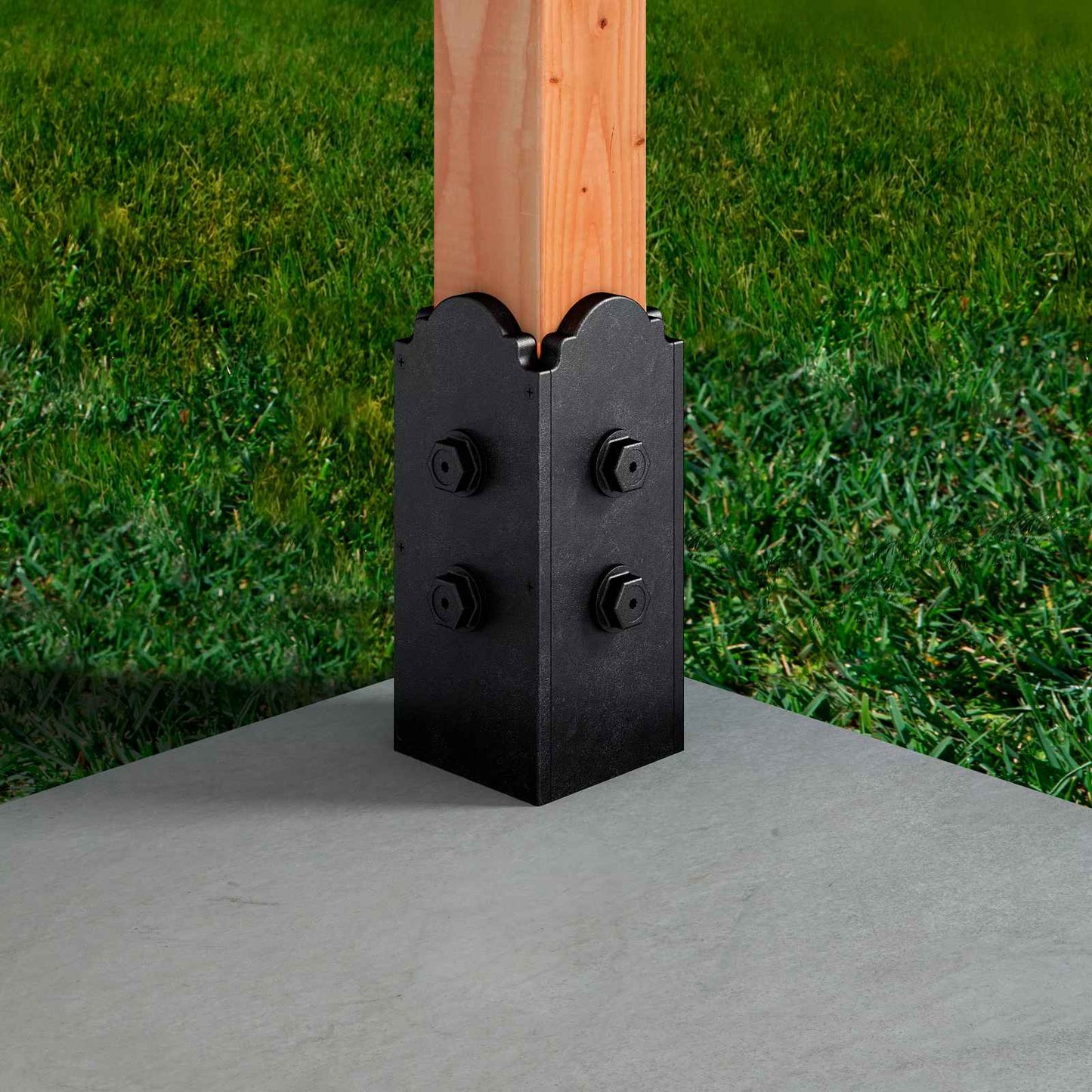 Simpson APBDW44 Composite 4x4 Decorative Post Base Cover - Screws Included