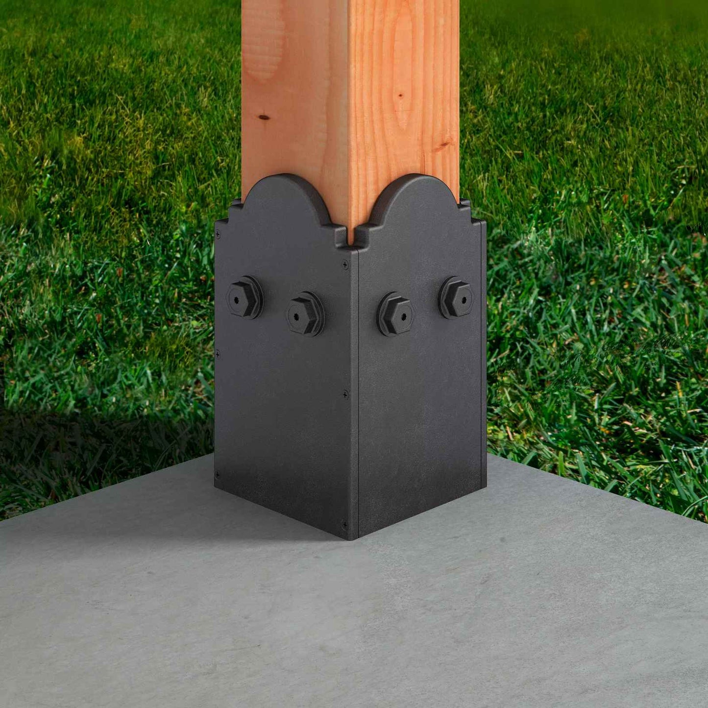 Simpson APBDW66 Composite 6x6 Decorative Post Base Cover - Screws Included