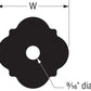 Simpson APDMW56 Decorative Washer Black Powder Coat 