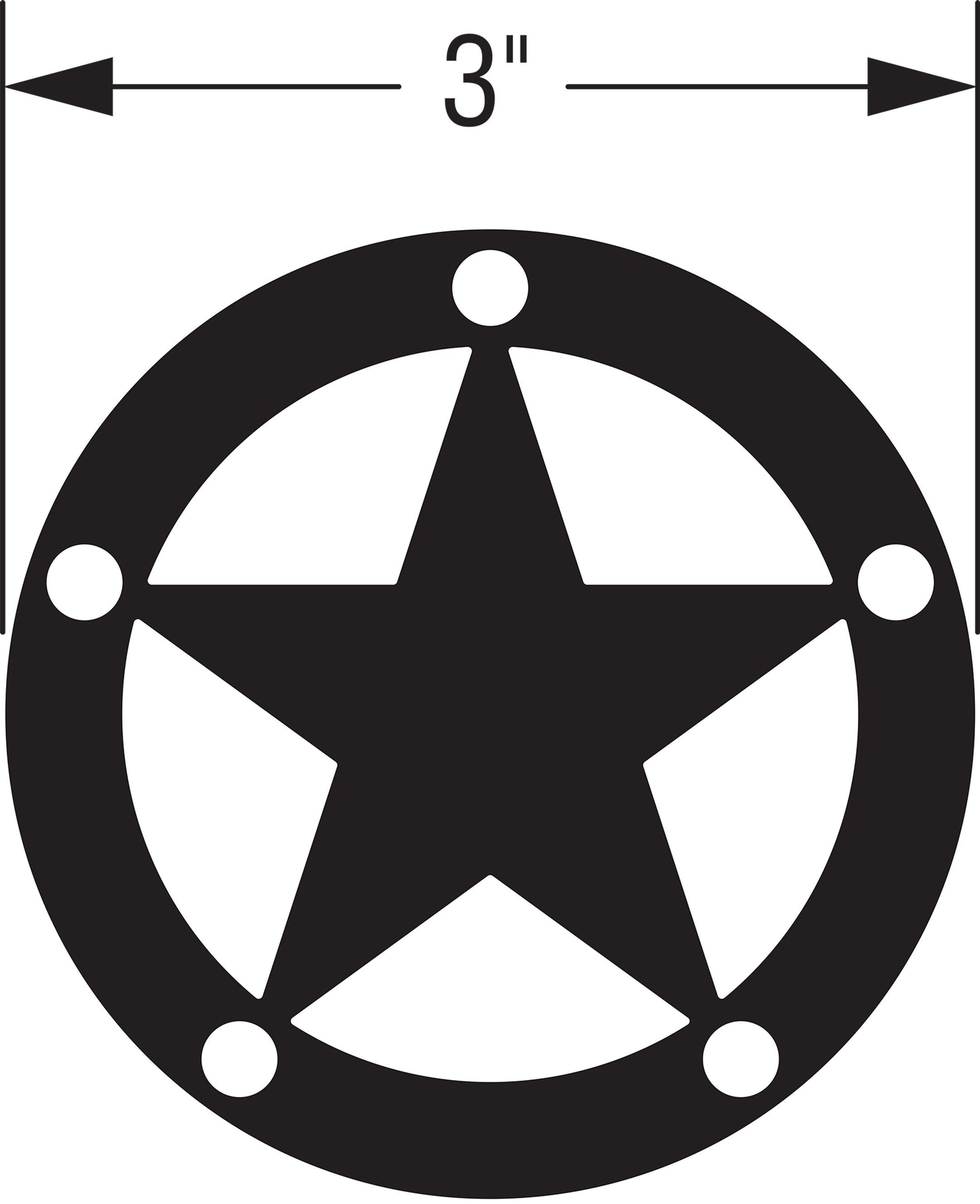 Simpson APDTS3 Decorative Star Black Powder Coat 