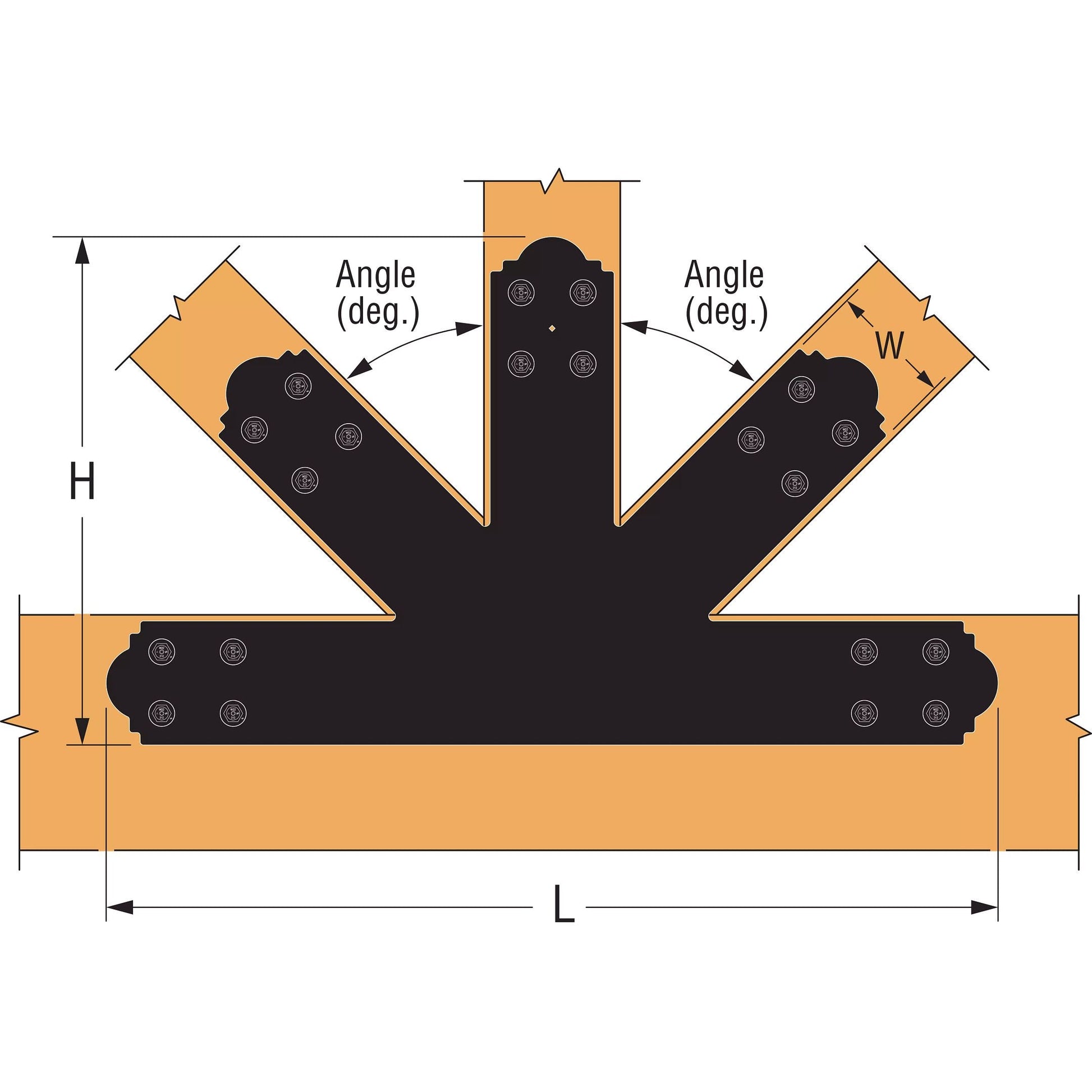 Simpson Black APGP812 Outdoor Accents With Required Hardware