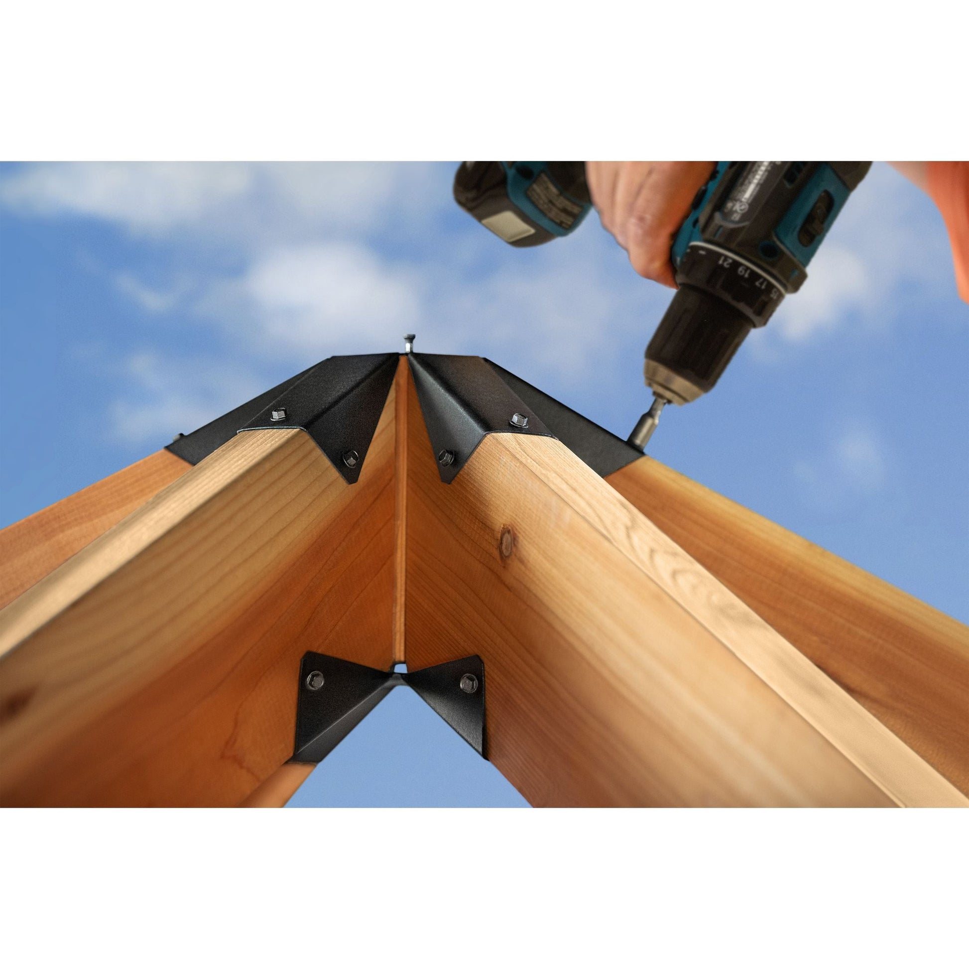 Simpson APGT6 Gazebo Tie - Black Powder Coat